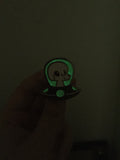 Good Boy UFD (Unidentified Flying Dog) Pin - Limited Edition Glow In The Dark