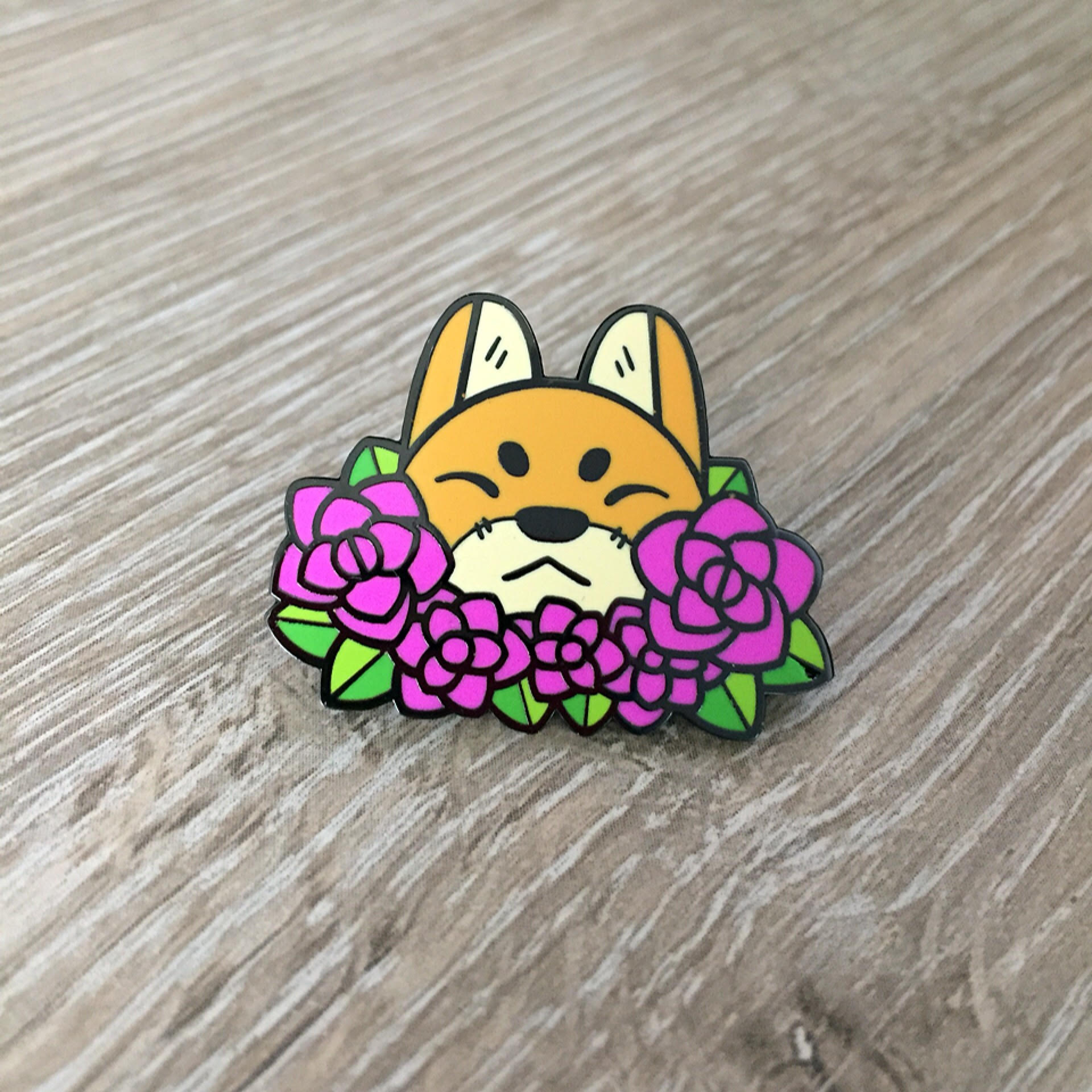 SECONDS SALE - Flower Dog Pins