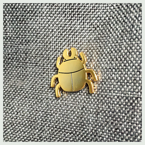 Golden Beetle Pin